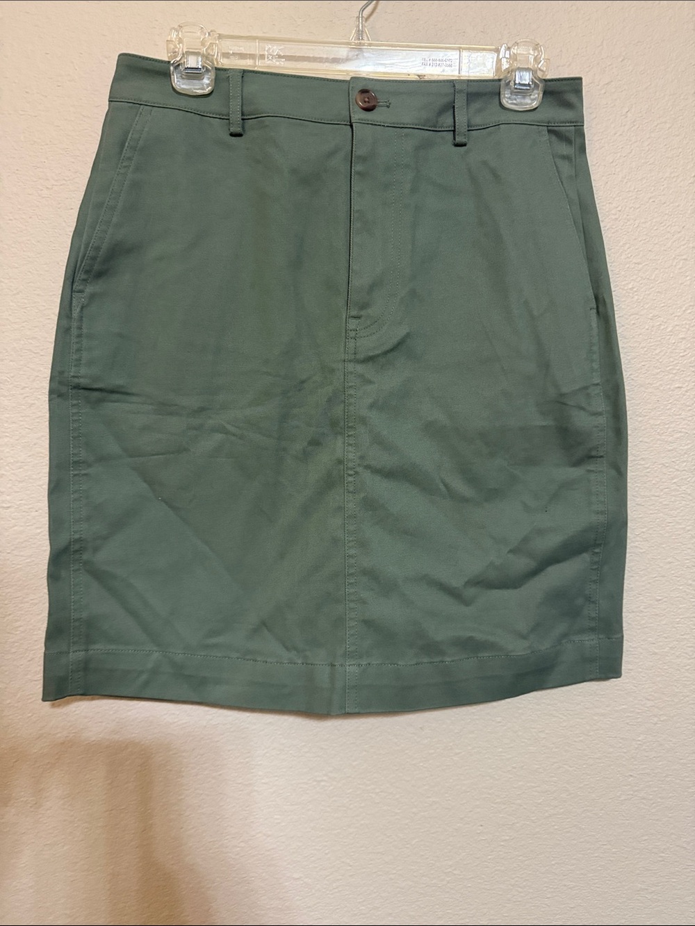 J. Crew Olive Green Pencil Skirt